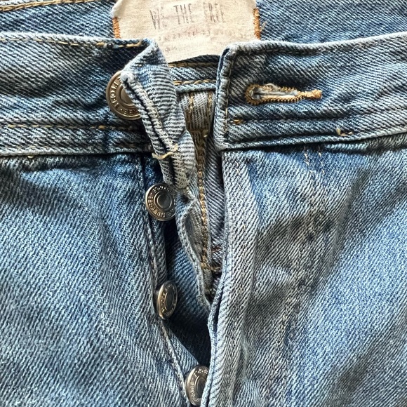 Free People Maggie Mid Rise Straight Leg Jeans. Worn and washed once! - Picture 5 of 7